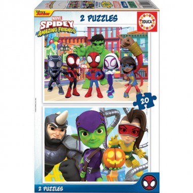 SPIDEY PUZZLE DOBLE 2X20