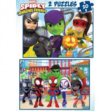 SPIDEY PUZZLE DOBLE 2X20