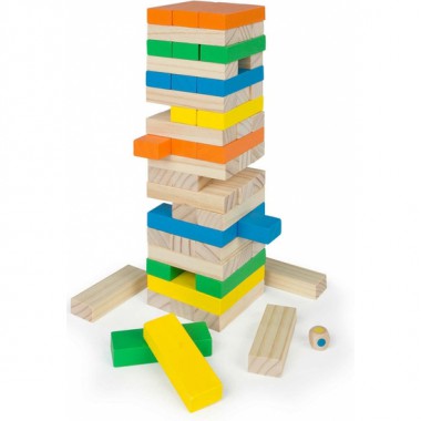 TORRE BLOCS MADERA 58PZAS HABILIDAD 28CM